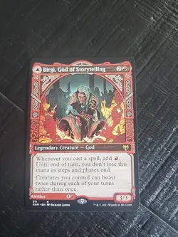 Birgi, God of Storytelling (Showcase) Kaldheim Regular - Image 1