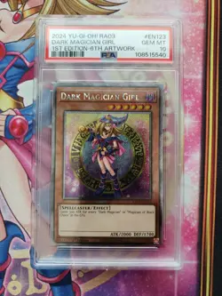 2024 Yu-Gi-Oh! Dark Magician Girl 1st Ed - 6th Artwork #RA03-EN123 PSA 10 - Image 1