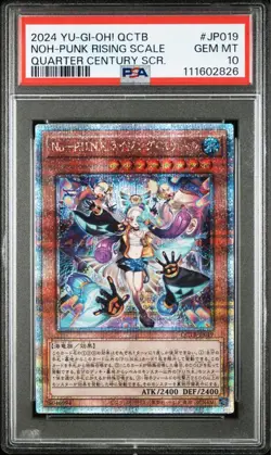 PSA10 Yu-Gi-Oh! Yugioh No PUNK Rising Scale 25th Secret Japanese Trading Card - Image 1