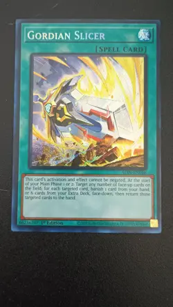 Yugioh! Alliance Insight Gordian Slicer ALIN-EN066 Secret Rare 1st Ed NM - Image 1