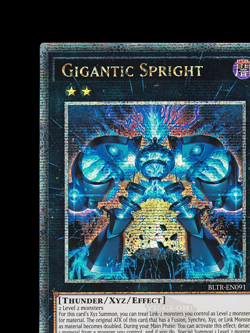 Yu-Gi-Oh Gigantic Spright BLTR-EN091 1st Edition Quarter Century Secret Rare EU - Image 4