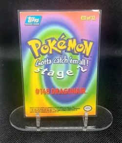 Pokemon Card Topps Series 1 Dragonair #148 E11 of 12 Vintage - Image 2