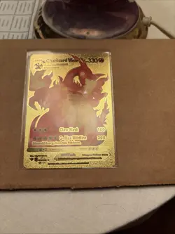 Charizard VMAX hp330 Gold Metal Pokemon Card-Collectible - Image 1