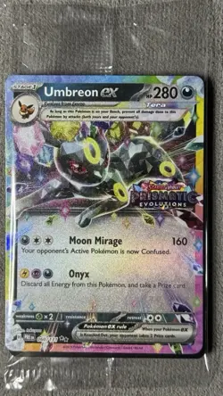 Pokemon Card - Prismatic Evolutions Umbreon Stamped Promo SEALED Surprise Box - Image 1