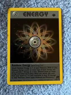 Pokemon Card - Team Rocket 17/82 - RAINBOW ENERGY HOLO - NM - Image 1