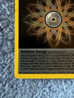 Pokemon Card - Team Rocket 17/82 - RAINBOW ENERGY HOLO - NM - Image 3
