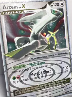 Arceus LV. X 95/99 LEVEL-UP Holo Rare Pokemon Card 2009, SWIRL! LP- - Image 2