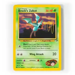Pokemon - Brock's Zubat - 24/132 - Gym Heroes - Rare Card - Image 1