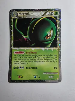 POKEMON CARD STAGE 2 MEGANIUM HP150 HP 150 NUMBER 109/123 - Image 1