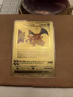 Pokemon Charizard 120HP Gold Foil 🔥card 4/102 MINT - Image 1