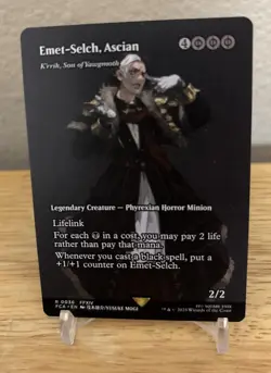MTG Emet-Selch, Ascian - K'rrik, Son of Yawgmoth 0036 FCA FFXIV Showcase NM - Image 1
