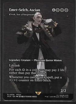 MTG Emet-Selch, Ascian - K'rrik, Son of Yawgmoth 0036 FCA FFXIV Showcase NM - Image 1