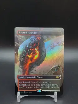 Sacred Foundry Unfinity Borderless FOIL NM MTG - Image 1