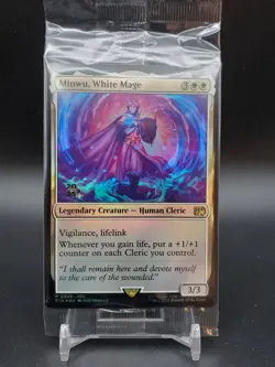 Minwu, White Mage FOIL Final Fantasy Prerelease SEALED MTG - Image 1