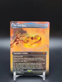 The One Ring FOIL Borderless Lord of the Rings NM MTG - Image 1