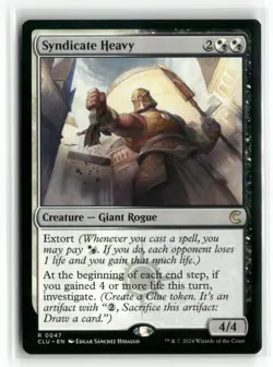 Syndicate Heavy 0047 Ravnica: Clue Edition CLU MTG Magic - Image 1