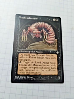 MTG Mole Worms (Maulwurfswurm) German Ice Age Miscut/Misprint Reg.- Uncirculated - Image 2