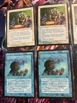MTG Homelands Blue/ink misprint lot, 16 total misprints magic the gathering - Image 1