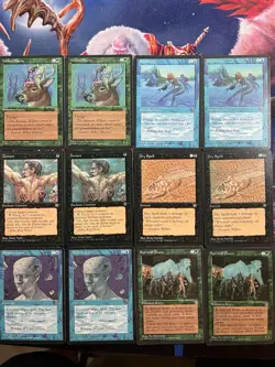 MTG Homelands Blue/ink misprint lot, 16 total misprints magic the gathering - Image 3