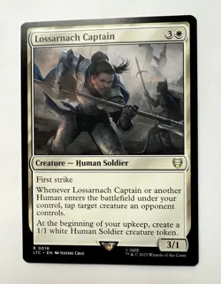 Lossarnach Captain 0016 Non Foil Rare LOTR Commander MTG Near Mint - Image 1