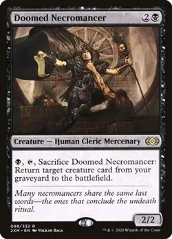 Doomed Necromancer - Foil Double Masters LP MTG - Image 1