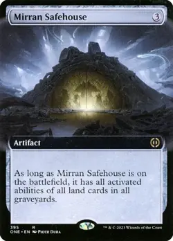 2x Mirran Safehouse - Foil Extended Art ONE LP MTG - Image 1