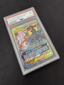 Reshiram & Zekrom GX 036/049 RR Dream League Pokemon Card TCG PSA 9 Mint - Image 3