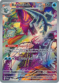 Lightly Played, English Pokemon Holo Baxcalibur - 210/193 - Illustration Rare SV - Image 1