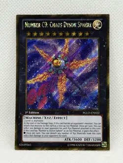 Yugioh! Number C9: Chaos Dyson Sphere - PGLD-EN022 - Gold Rare - 1st Edition NM - Image 1