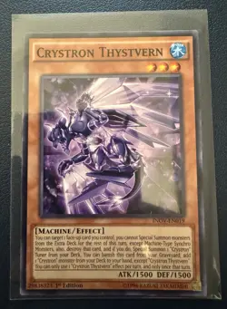 Crystron Thystvern - INOV-EN019 - Common - 1st Edition M/NM Yugioh - Image 1