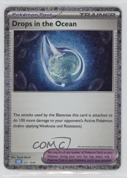 Drops in the Ocean Holo Pokemon TCG Classic Blastoise Deck (CLB) #021 sq1 - Image 1