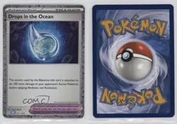 Drops in the Ocean Holo Pokemon TCG Classic Blastoise Deck (CLB) #021 sq1 - Image 3