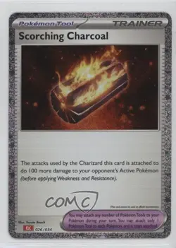 Scorching Charcoal Holo Pokemon TCG Classic Charizard Deck (CLC) #026 sq1 - Image 1