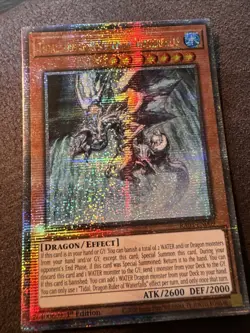 TIDAL, DRAGON RULER OF WATERFALLS QUARTER CENTURY SECRET RARE RA03-EN009 YUGIOH - Image 1
