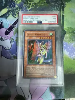 2004 Yugioh Insect Princess PSA 7 IOC-080 1st Edition Ultra Rare - Image 1