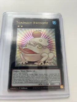 Yugioh Toadally Awesome RA03-EN040 Quarter Century Secret Rare - Image 1