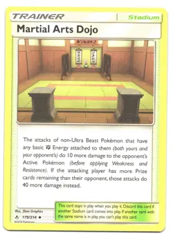 Martial Arts Dojo - 179/214 - Unbroken Bonds - Pokemon Card - NM - Image 1