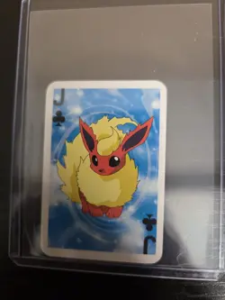 1999 Pokemon Flareon Jack Of Clubs Bicycle Mini Playing Card - Image 1