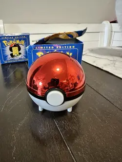 Pokemon CHARIZARD 23k Gold Plated Trading Card Vintage 1999 Burger King Blue Box - Image 2