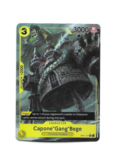 One Piece Card Game Capone "Gang" Bege OP04-100 Alternate Art Parallel Card NM - Image 1