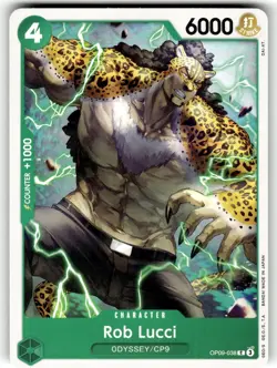 One Piece Emperors in the New World Card OP9-038 C Rob Lucci - Image 1