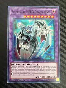 Yugioh Elemental HERO Chaos Neos SHVA-EN035 Super Rare 1st Ed NM - Image 1