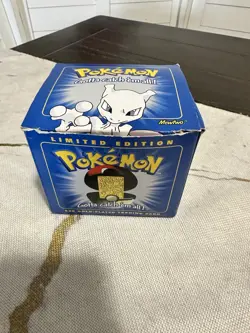 Pokemon 23K Gold Plated Mewtwo Trading Card 1999 Burger King Limited Edition COA - Image 1