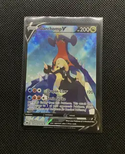 Garchomp V Tg23 Cynthia Full/ Alt Art Holo Pokemon Card Astral Radiance Set NM 1 - Image 2