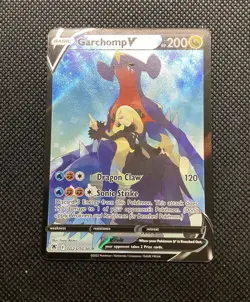 Garchomp V Tg23 Cynthia Full/ Alt Art Holo Pokemon Card Astral Radiance Set NM 1 - Image 4