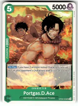 One Piece Emperors in the New World Card OP9-035 UC Portgas.D.Ace - Image 1