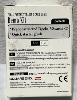 Final Fantasy DEMO KIT Trading Card Game NEW Never Used Sealed Cards English Ver - Image 2