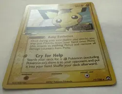 Pokemon Pichu 21/108 EX Power Keepers STAMPED Holo Rare Trading Card - LP+ - Image 2