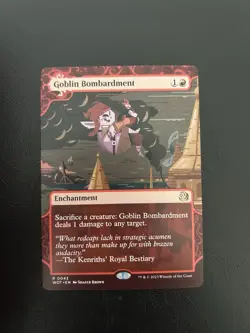 Goblin Bombardment Wilds of Eldraine: Enchanting Tales Regular Rare Mtg 43 - Image 1