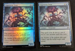 MTG - x2 Gigastorm Titan 1 FOIL & 1 Regular - Edge of Eternities - Pack Fresh!! - Image 1